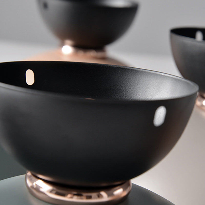 Scandinavian Glass Bowl-Shaped Ceiling Light