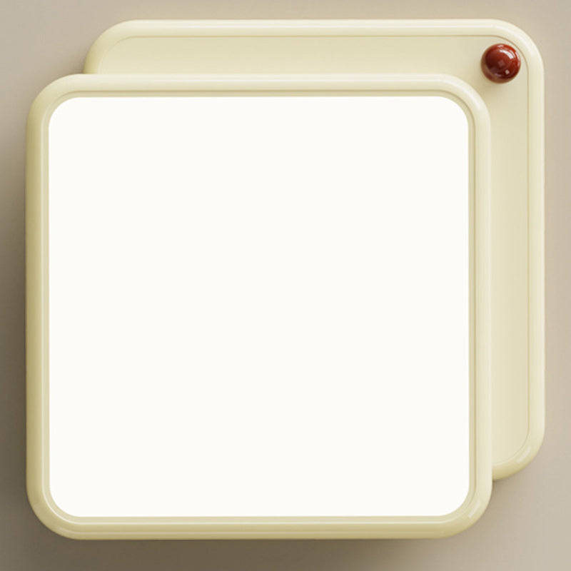 Minimalist Iron Stacked Square LED Flush Mount Light