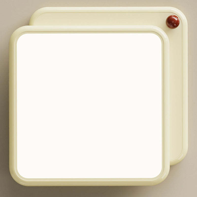 Minimalist Iron Stacked Square LED Flush Mount Light