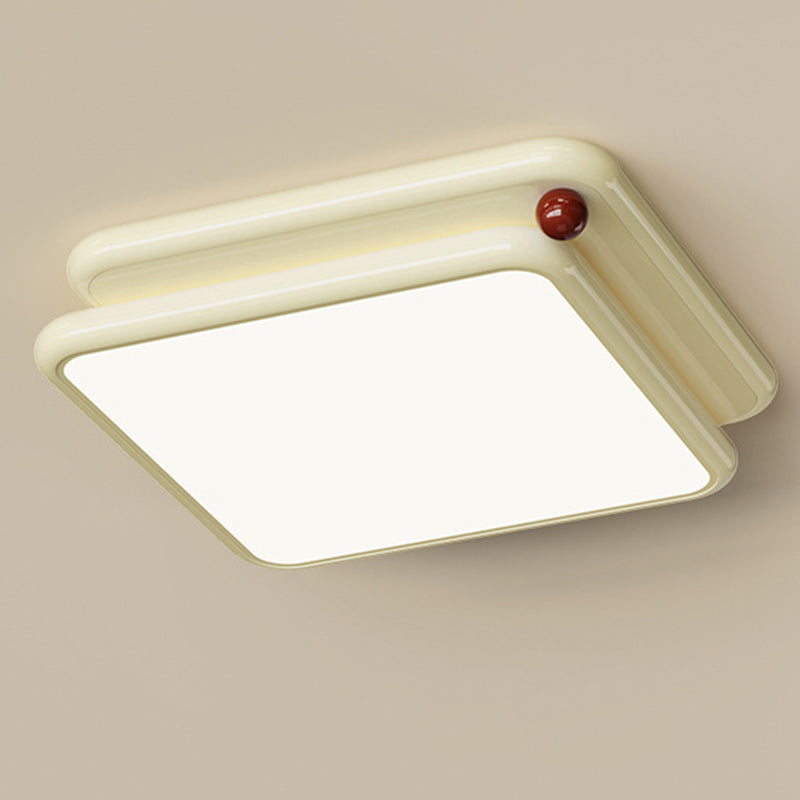 Minimalist Iron Stacked Square LED Flush Mount Light