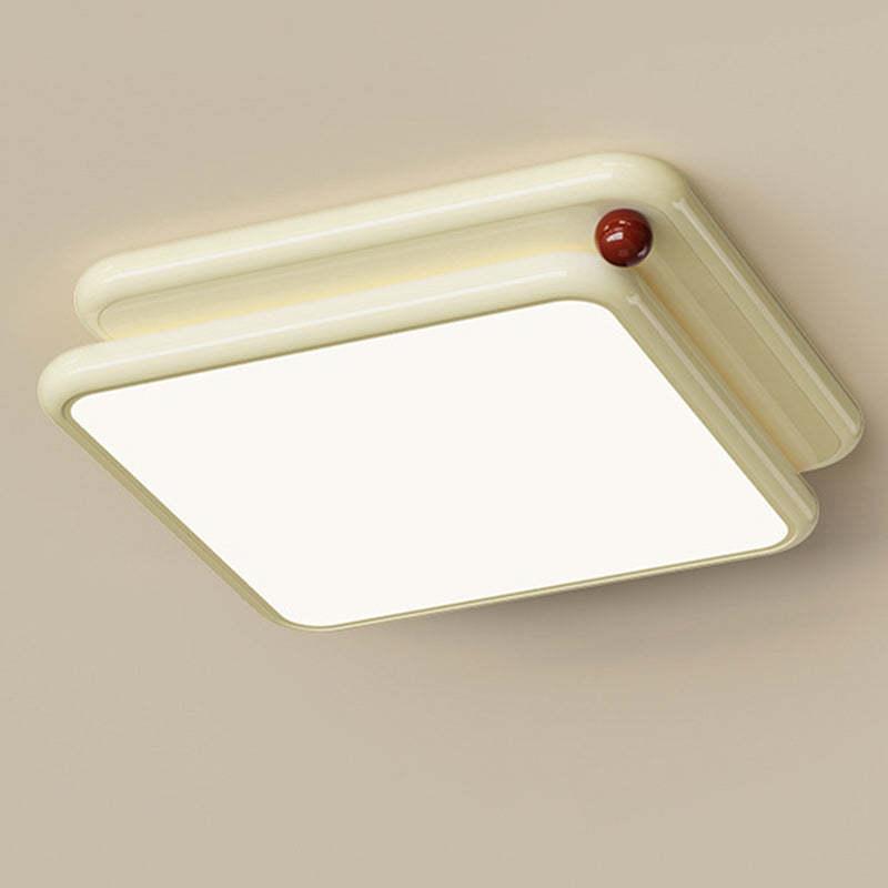 Minimalist Iron Stacked Square LED Flush Mount Light