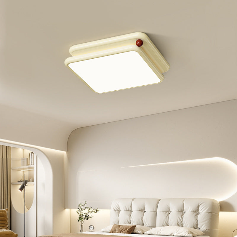 Minimalist Iron Stacked Square LED Flush Mount Light