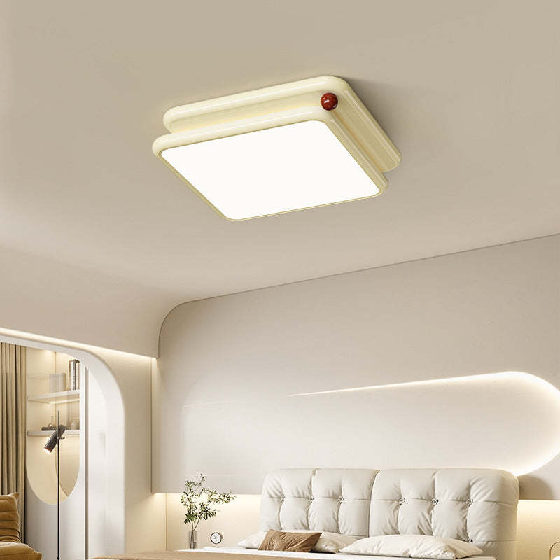 Minimalist Iron Stacked Square LED Flush Mount Light