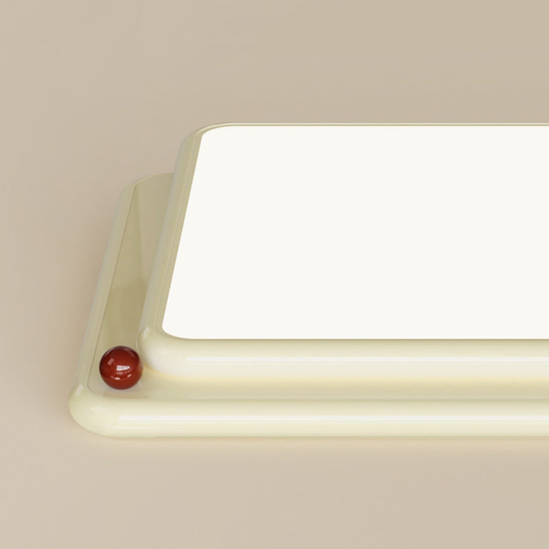 Minimalist Iron Stacked Square LED Flush Mount Light
