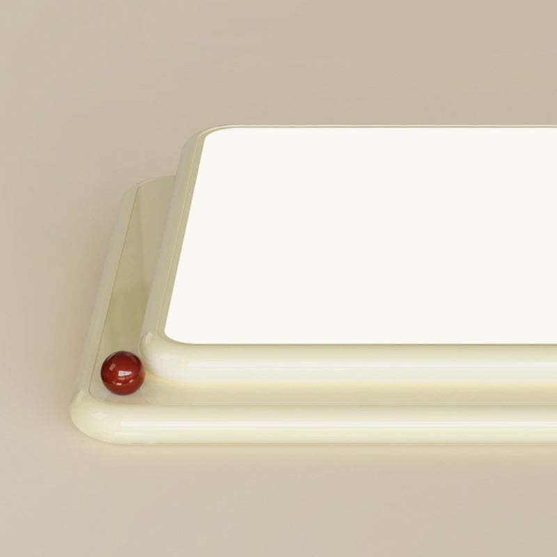 Minimalist Iron Stacked Square LED Flush Mount Light