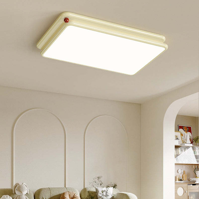 Minimalist Iron Stacked Square LED Flush Mount Light