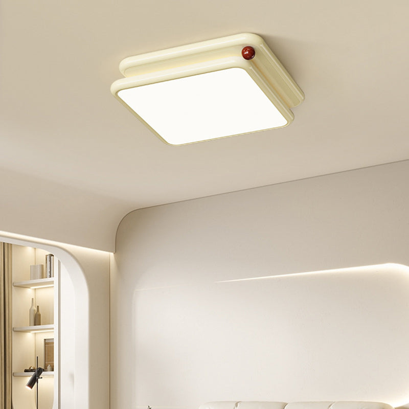 Minimalist Iron Stacked Square LED Flush Mount Light