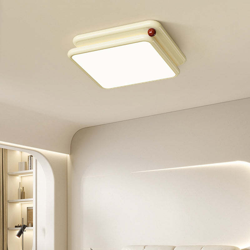 Minimalist Iron Stacked Square LED Flush Mount Light