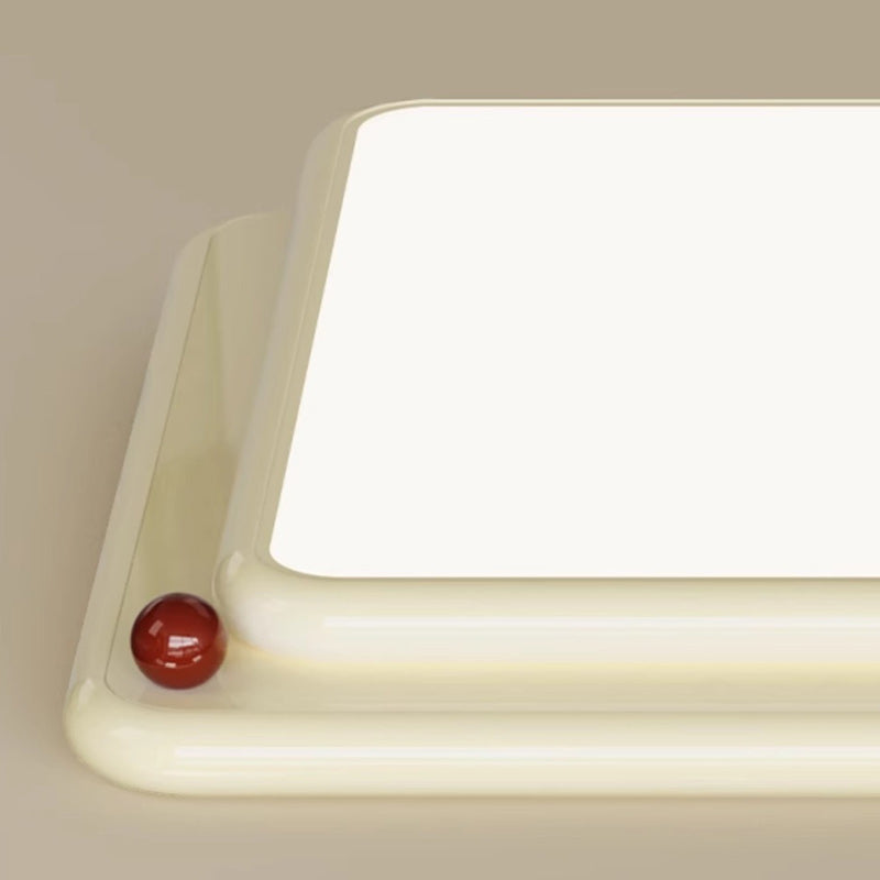 Minimalist Iron Stacked Square LED Flush Mount Light
