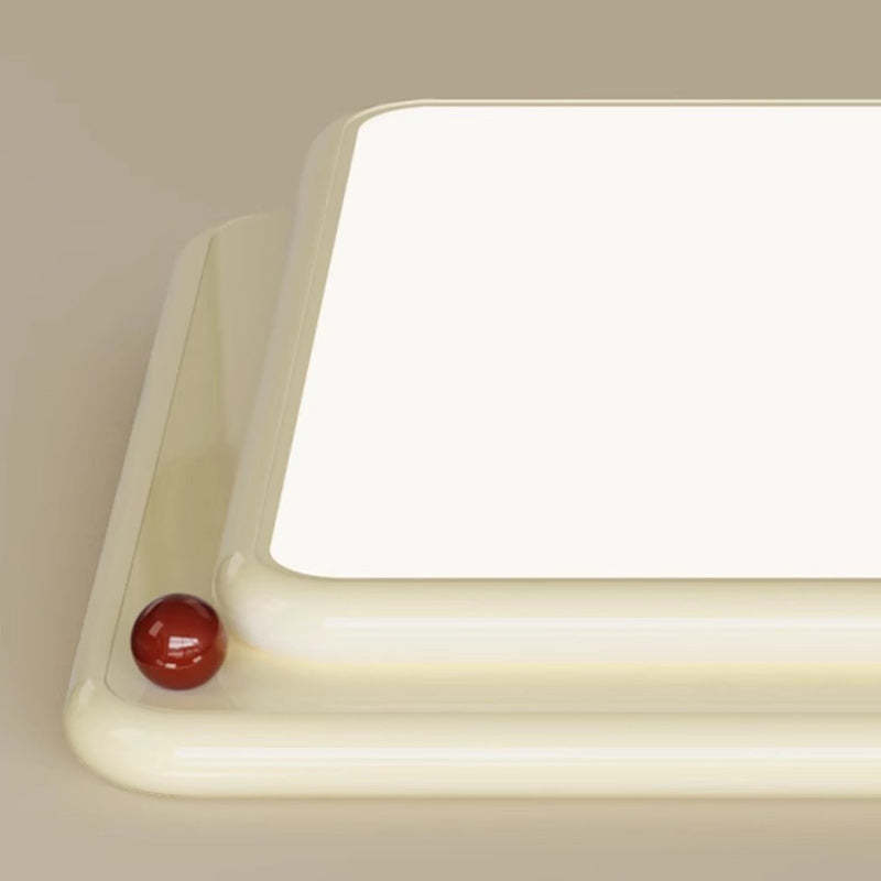 Minimalist Iron Stacked Square LED Flush Mount Light