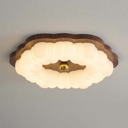 Chinese Iron Floral LED Flush Mount Light
