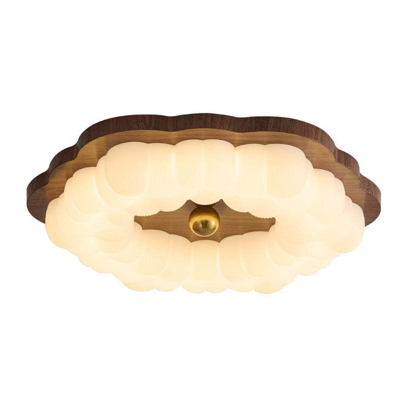 Chinese Iron Floral LED Flush Mount Light