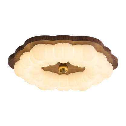 Chinese Iron Floral LED Flush Mount Light