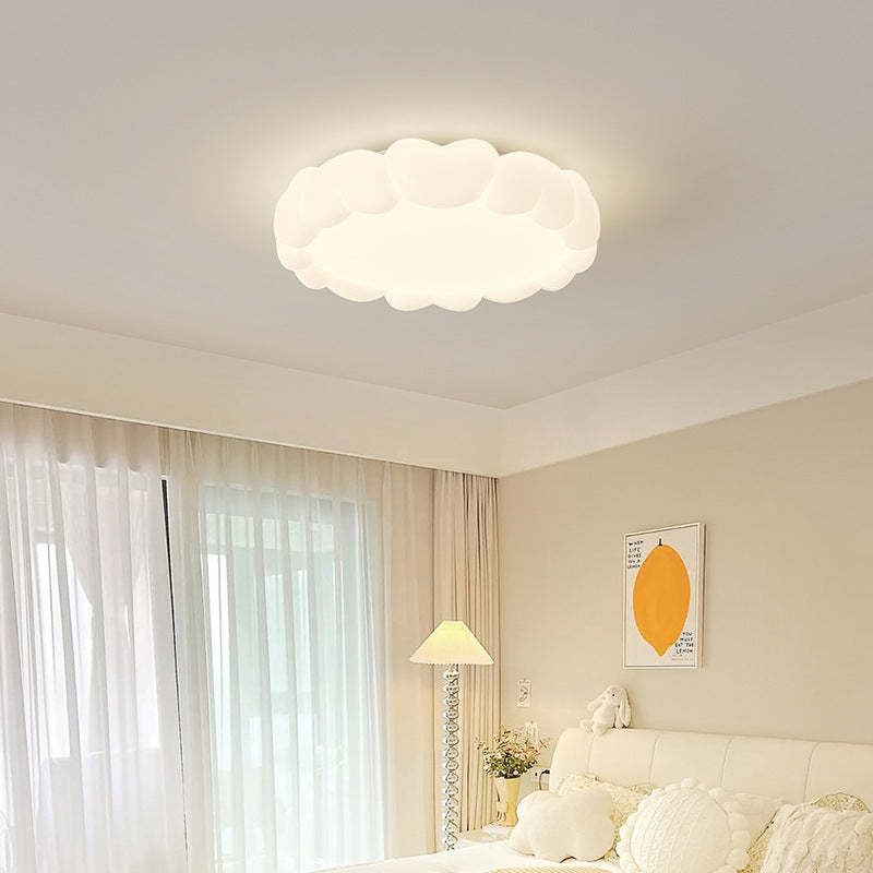 Art Deco Kids Iron Heart LED Flush Ceiling Light