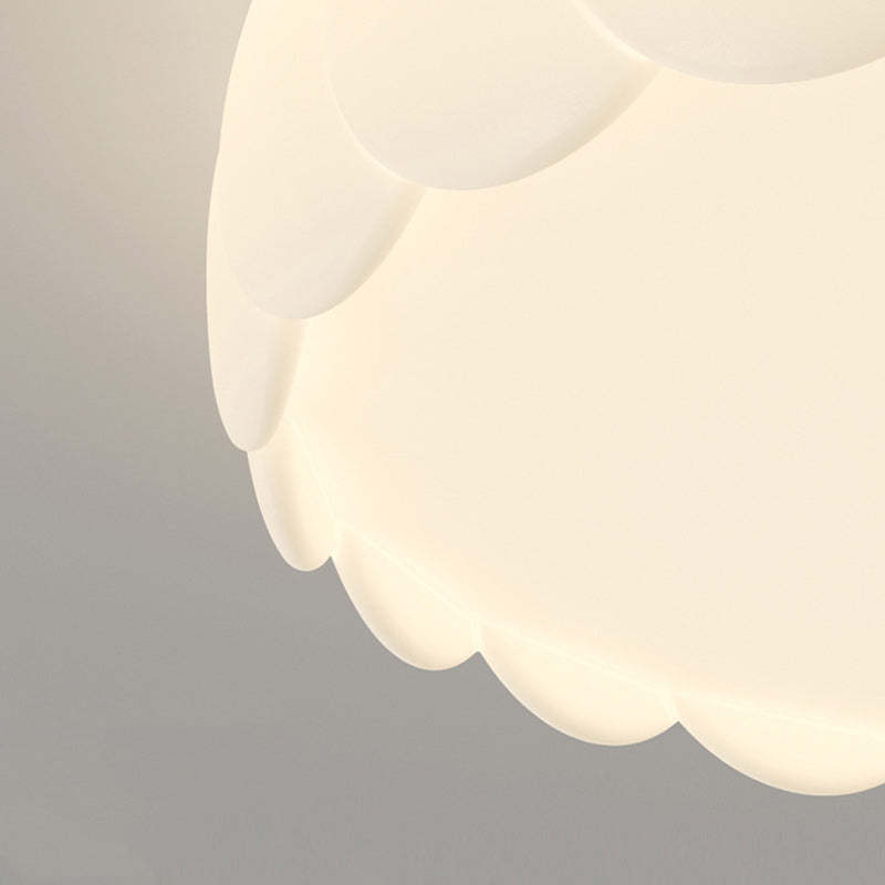 Minimalist Iron Wavy Round LED Flush Mount Light