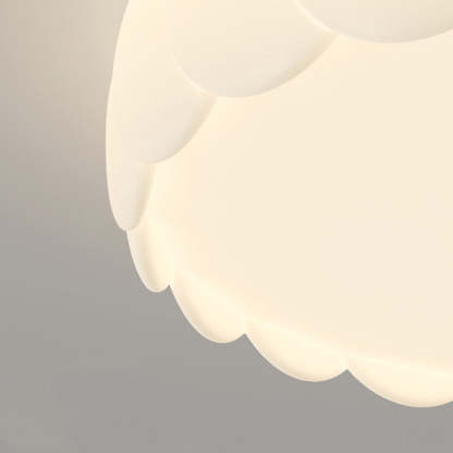 Minimalist Iron Wavy Round LED Flush Mount Light