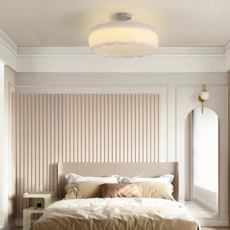 Minimalist Metal Round Wavy LED Ceiling Light