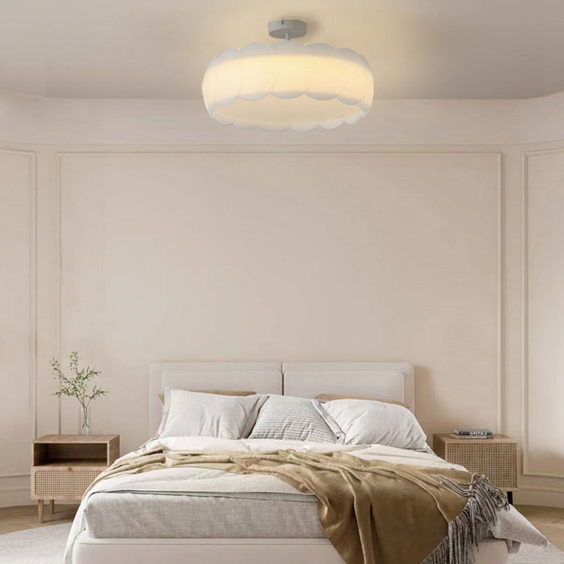 Minimalist Metal Round Wavy LED Ceiling Light