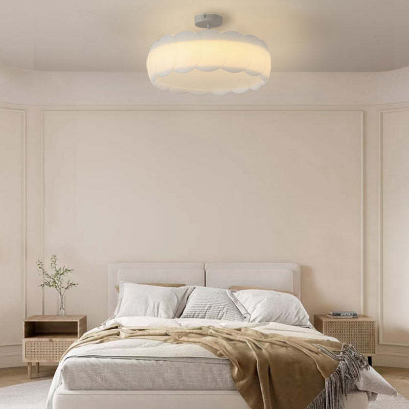 Minimalist Metal Round Wavy LED Ceiling Light
