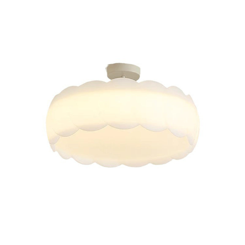 Minimalist Metal Round Wavy LED Ceiling Light
