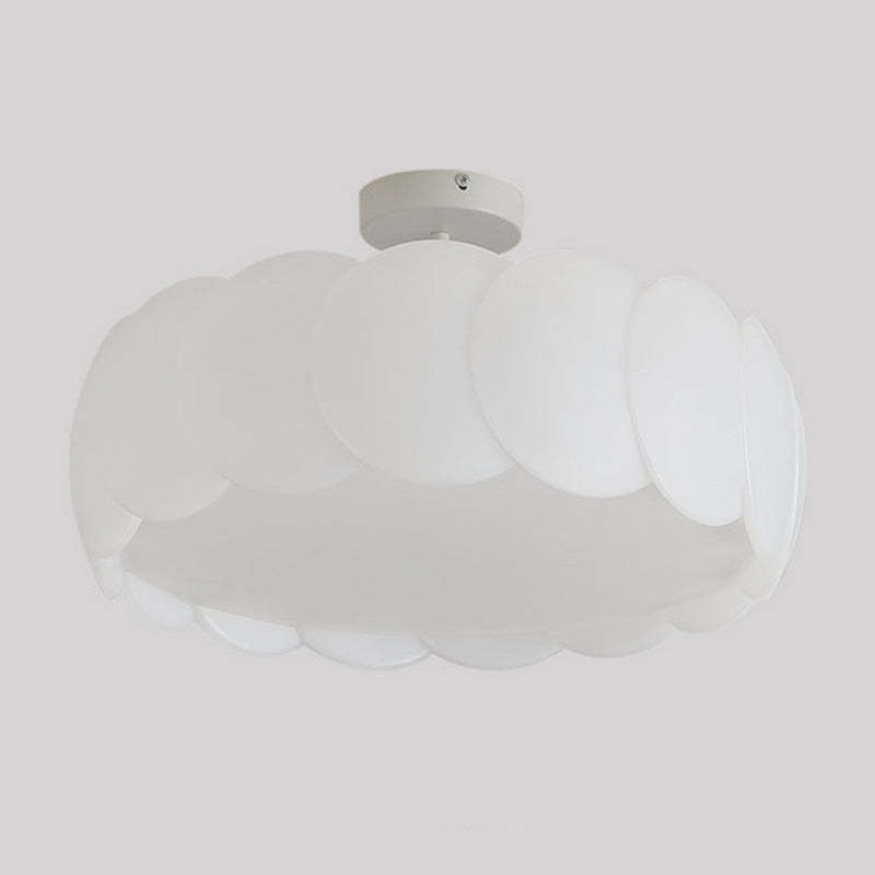 Minimalist Metal Round Wavy LED Ceiling Light