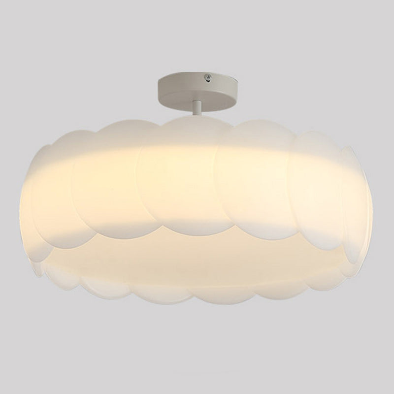 Minimalist Metal Round Wavy LED Ceiling Light
