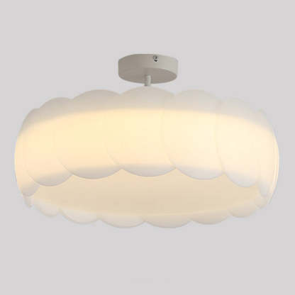 Minimalist Metal Round Wavy LED Ceiling Light