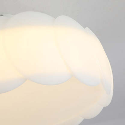 Minimalist Metal Round Wavy LED Ceiling Light