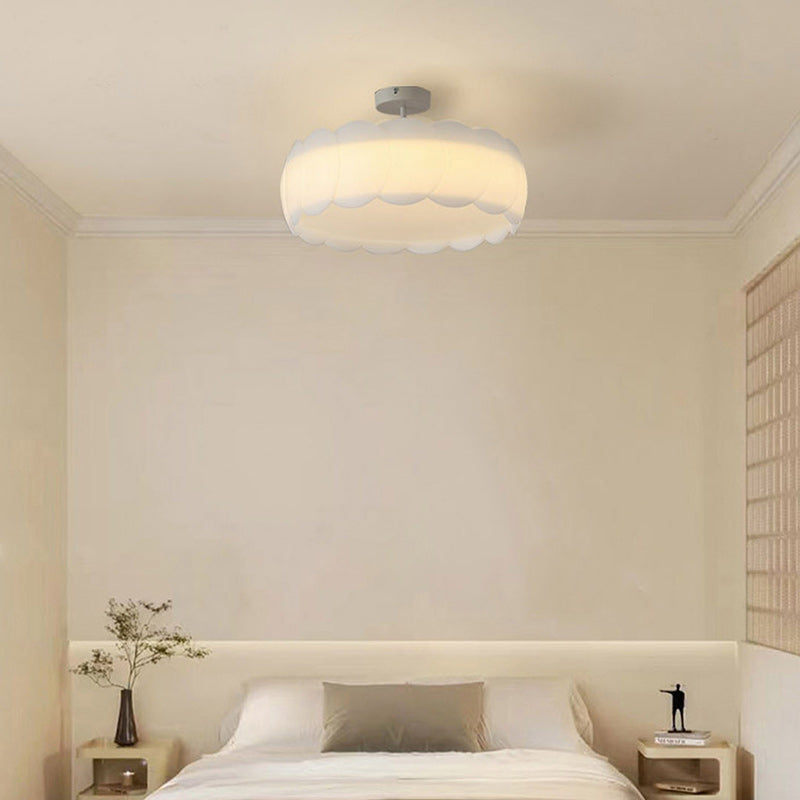 Minimalist Metal Round Wavy LED Ceiling Light