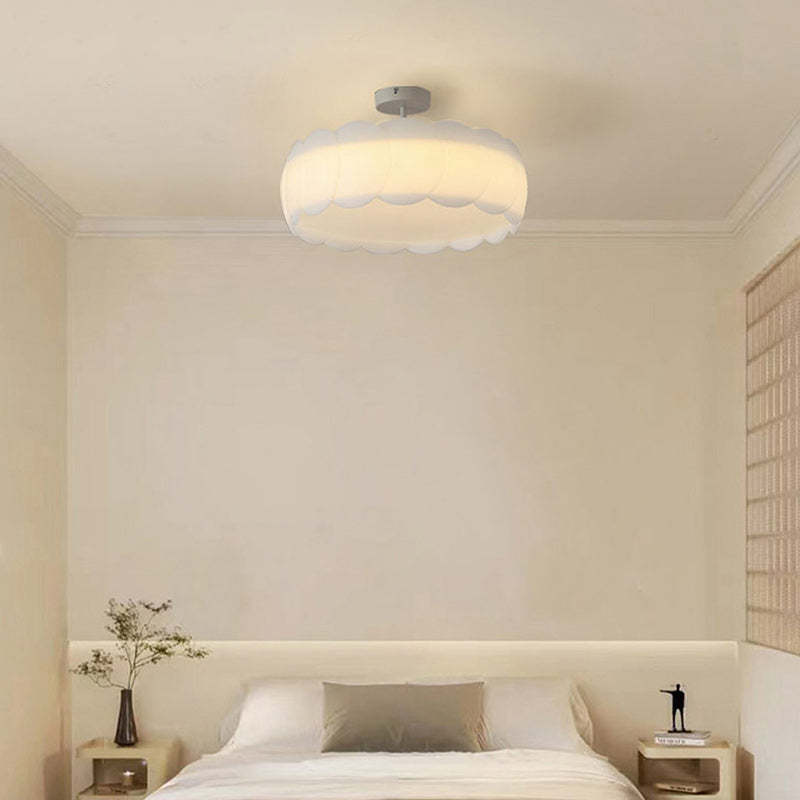Minimalist Metal Round Wavy LED Ceiling Light