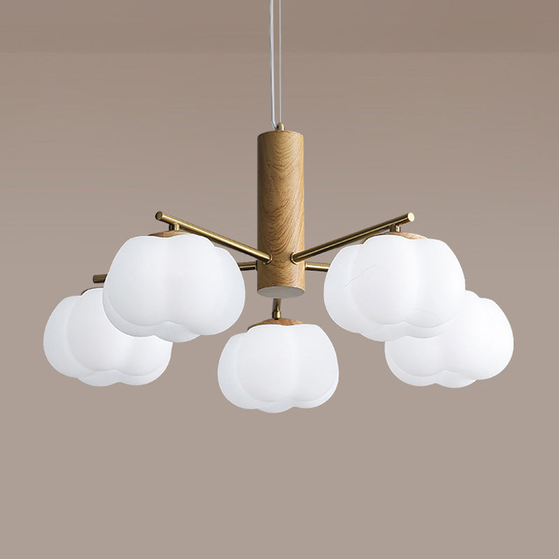 Japanese Iron Cotton Flower Branch Chandelier