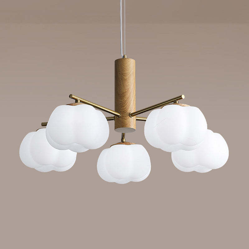 Japanese Iron Cotton Flower Branch Chandelier