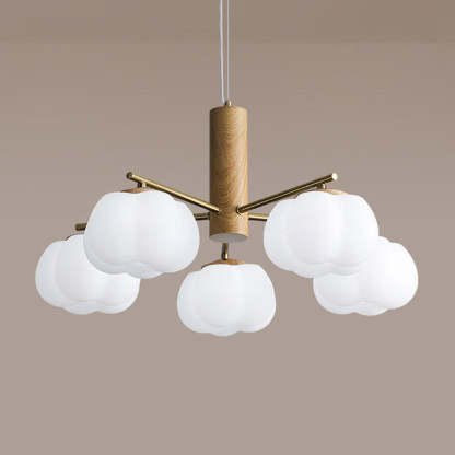 Japanese Iron Cotton Flower Branch Chandelier