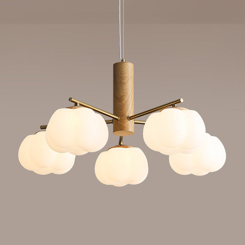 Japanese Iron Cotton Flower Branch Chandelier