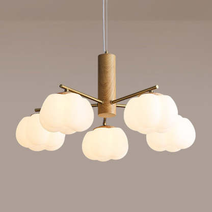 Japanese Iron Cotton Flower Branch Chandelier