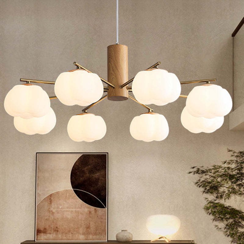 Japanese Iron Cotton Flower Branch Chandelier