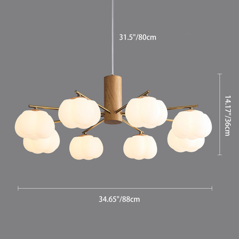 Japanese Iron Cotton Flower Branch Chandelier