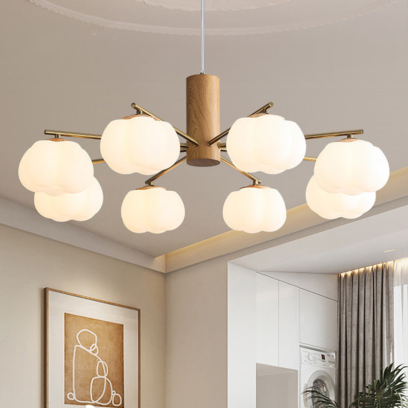 Japanese Iron Cotton Flower Branch Chandelier