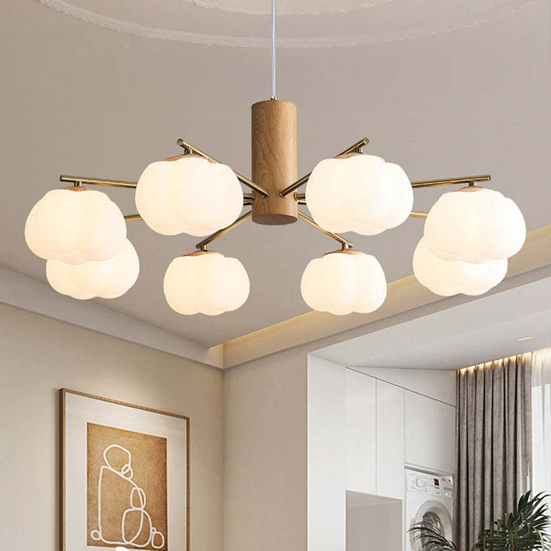 Japanese Iron Cotton Flower Branch Chandelier