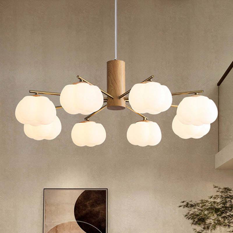 Japanese Iron Cotton Flower Branch Chandelier