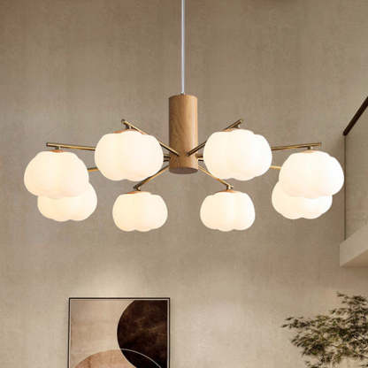 Japanese Iron Cotton Flower Branch Chandelier