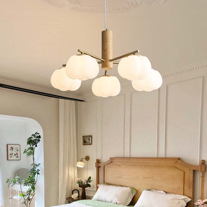 Japanese Iron Cotton Flower Branch Chandelier