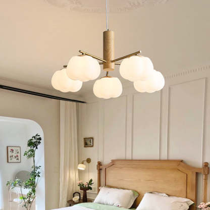 Japanese Iron Cotton Flower Branch Chandelier