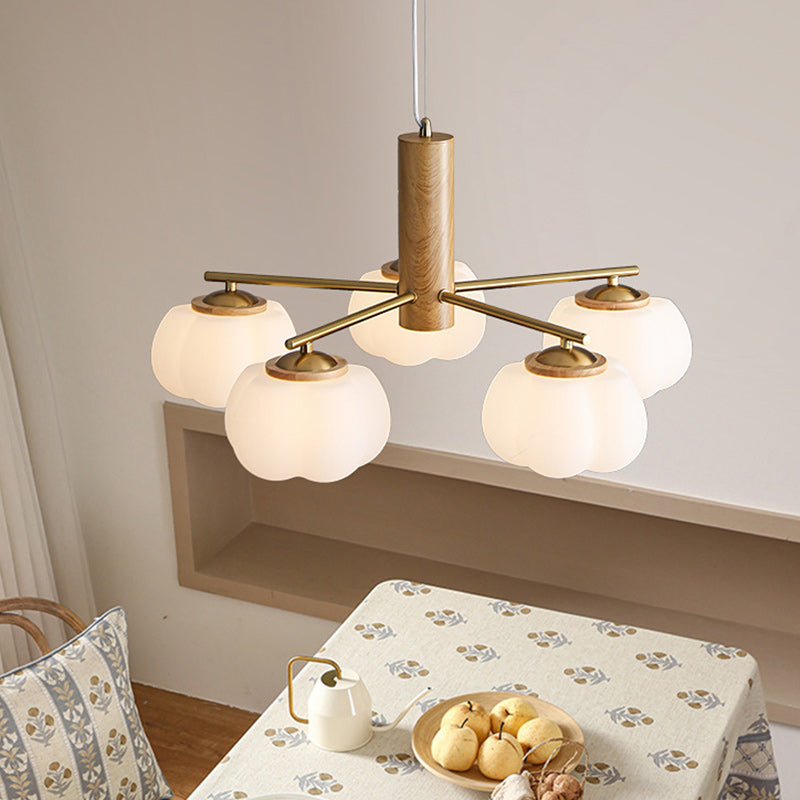 Japanese Iron Cotton Flower Branch Chandelier
