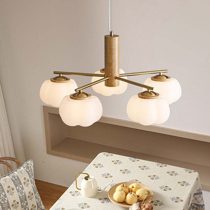 Japanese Iron Cotton Flower Branch Chandelier