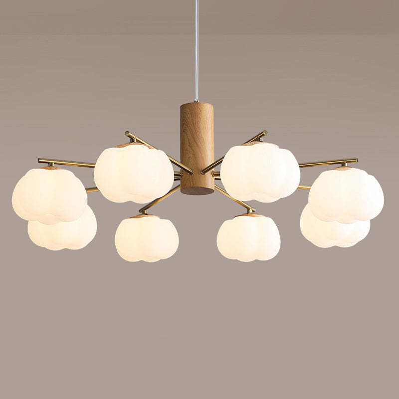 Japanese Iron Cotton Flower Branch Chandelier