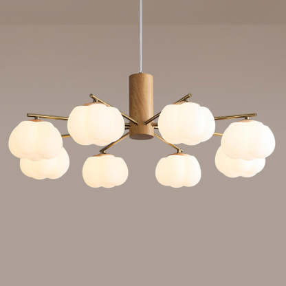 Japanese Iron Cotton Flower Branch Chandelier