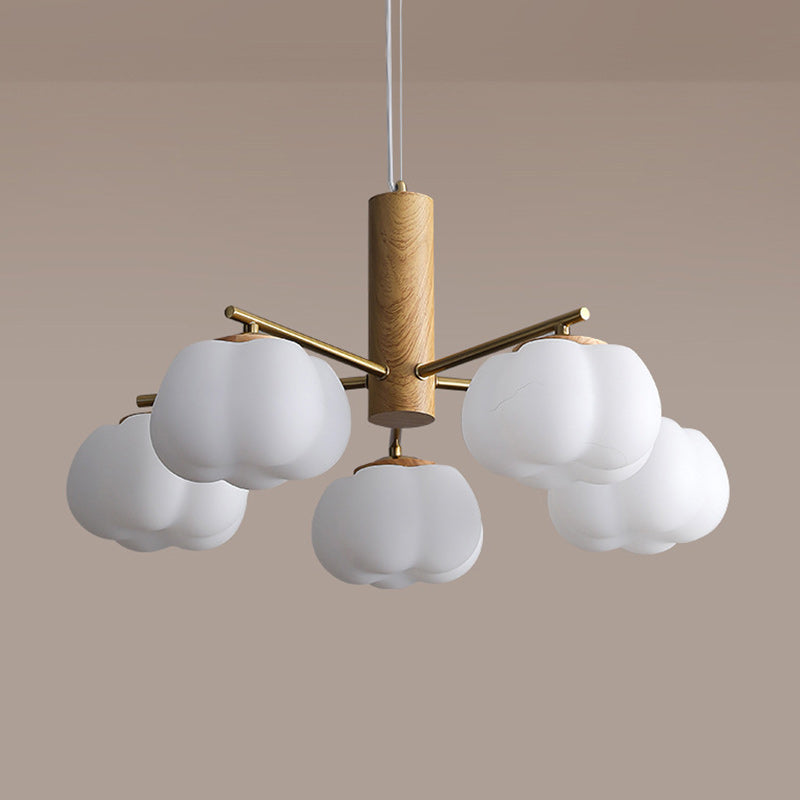 Japanese Iron Cotton Flower Branch Chandelier