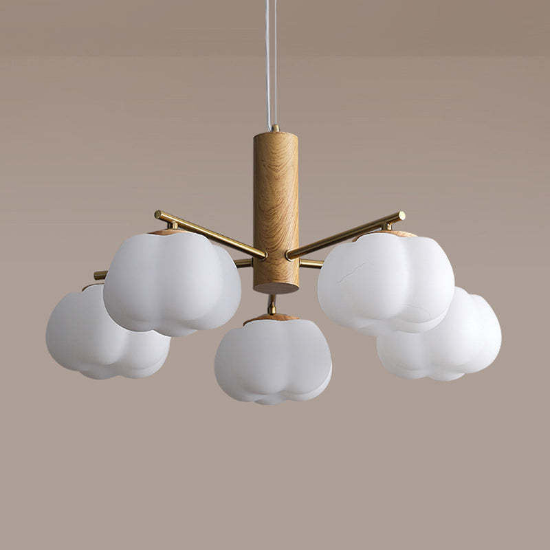 Japanese Iron Cotton Flower Branch Chandelier