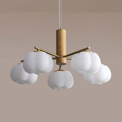 Japanese Iron Cotton Flower Branch Chandelier
